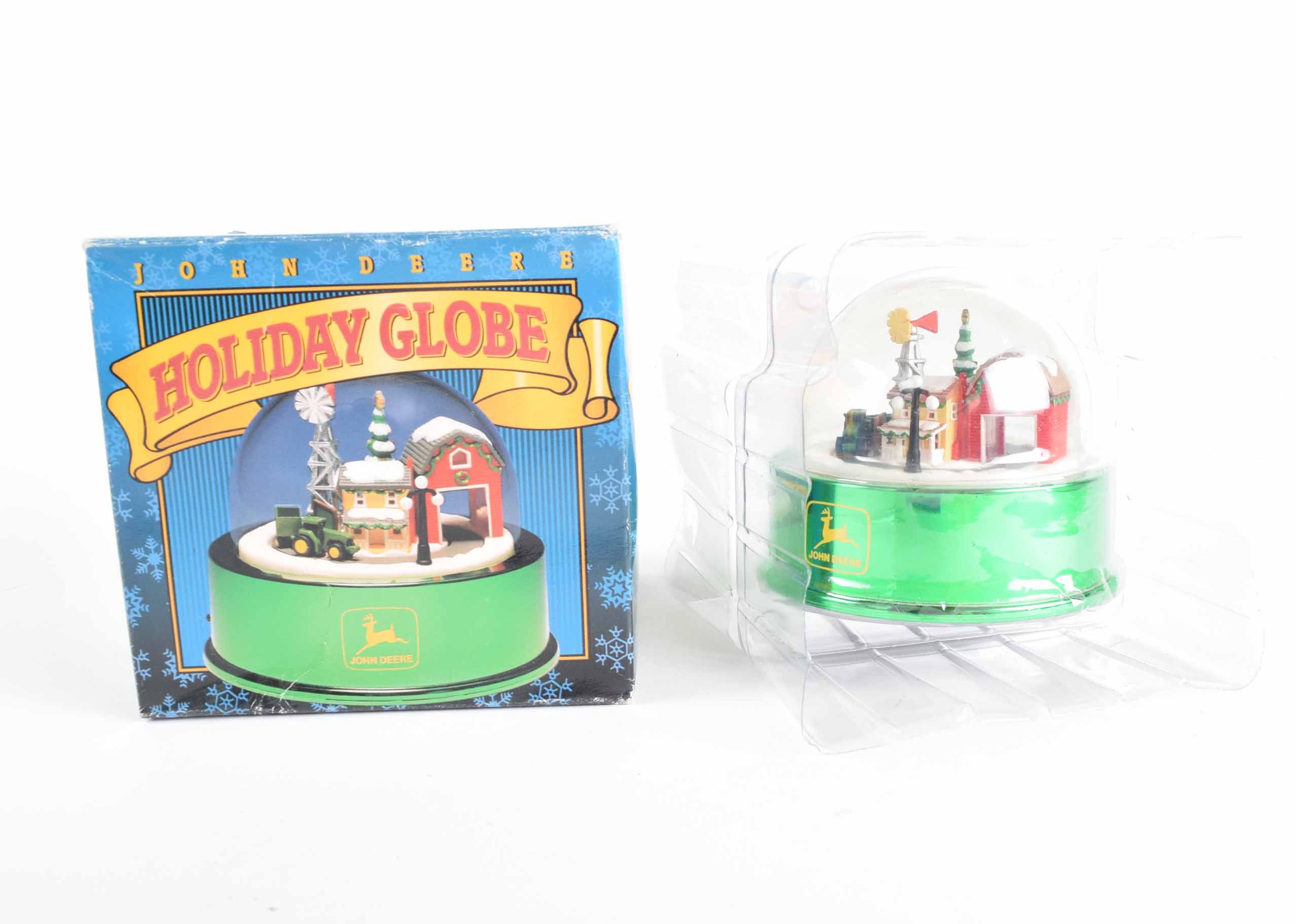 John Deere Holiday Globe Set