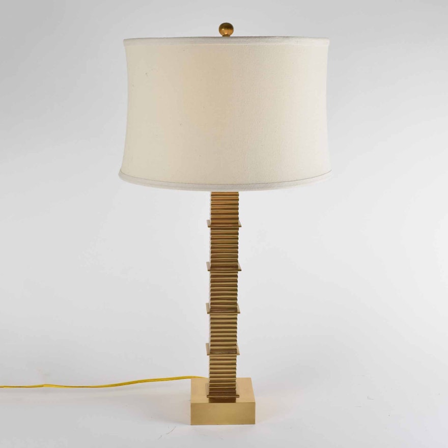 Pagoda Style Brass Table Lamp