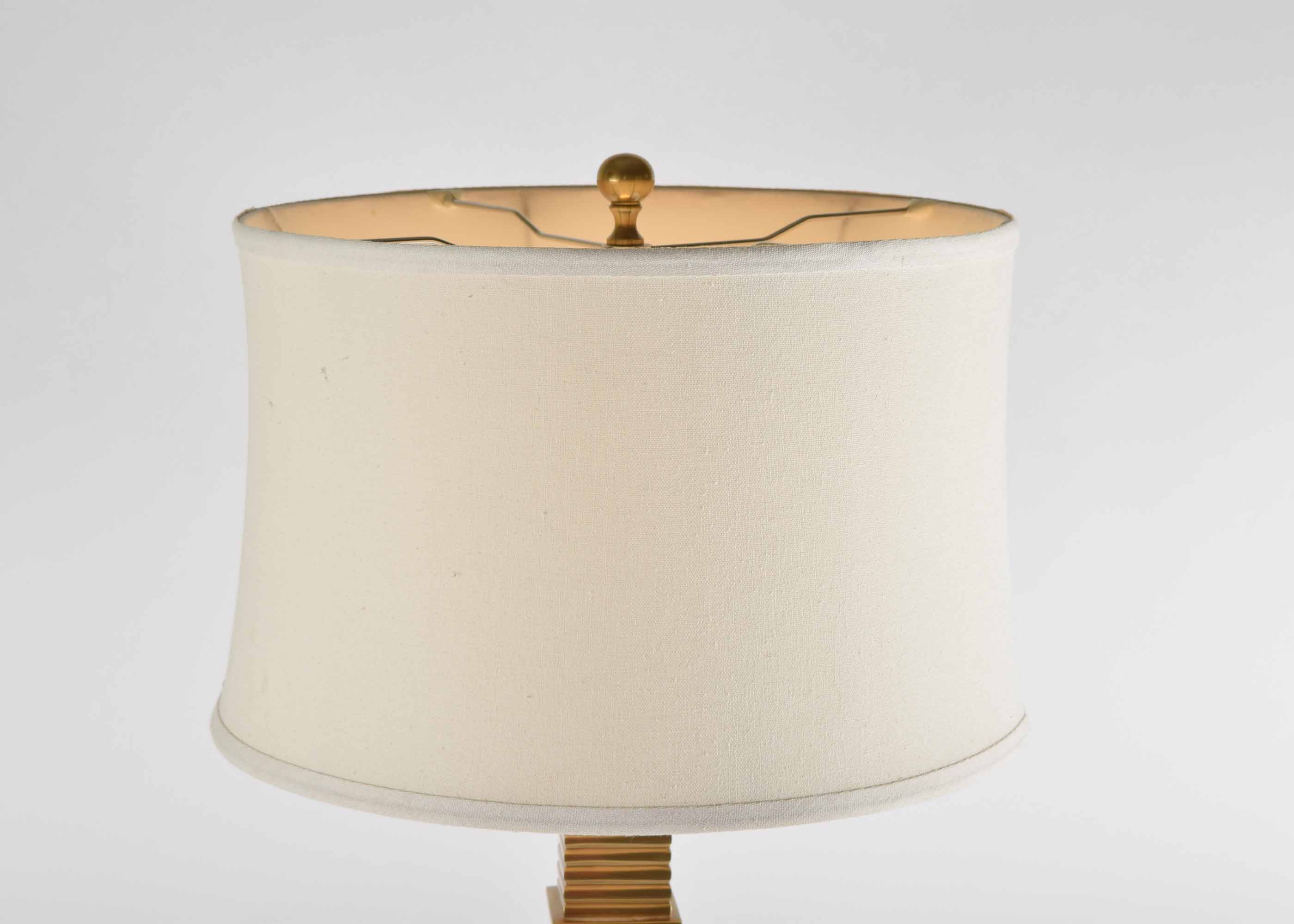 Pagoda Style Brass Table Lamp