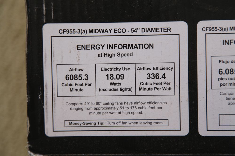 Emerson CF955 Midway Eco 54" 5 Blade Ceiling Fan