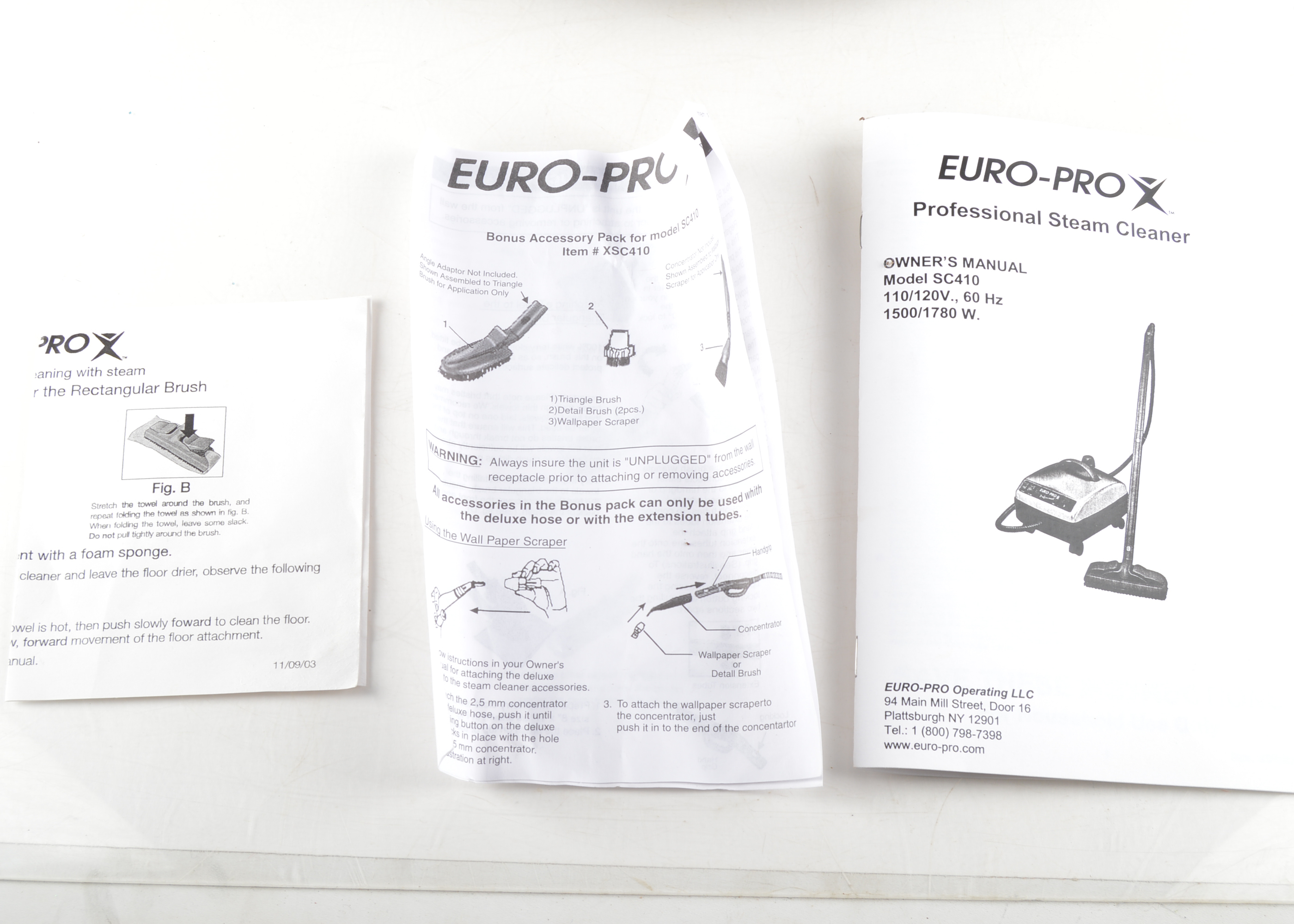 Euro Pro SC-410 Steam Cleaner