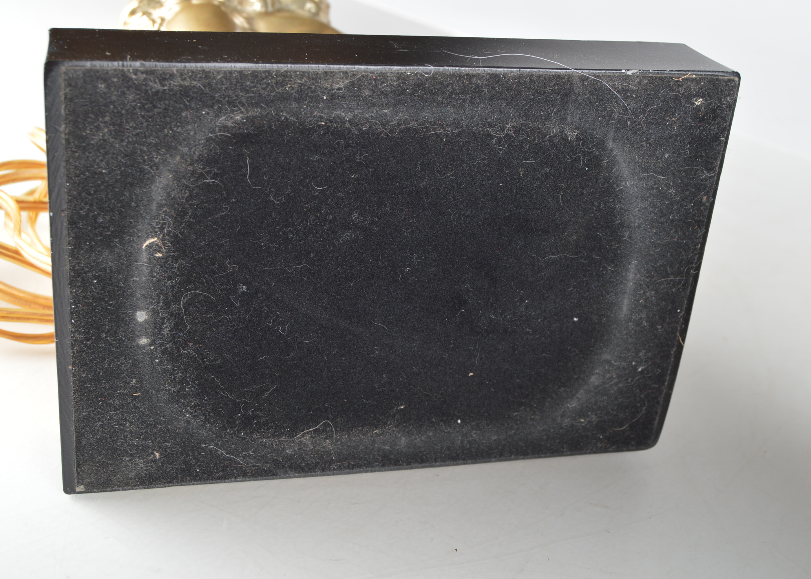 Pair of Gold Tone Lion Lamps