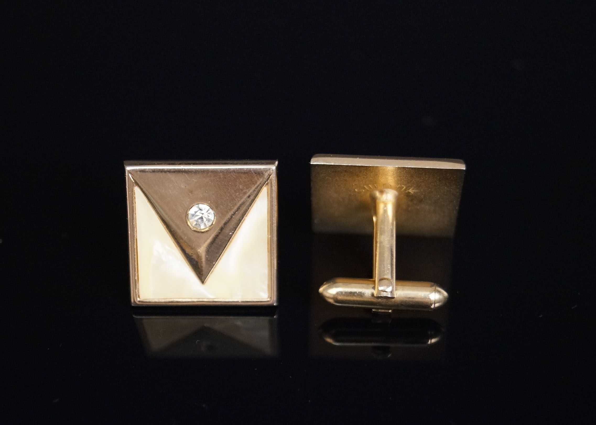 Vintage Cuff Links and Tie Bar