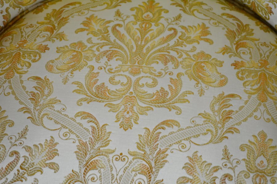 Pair of Beautiful Empire Style Swan Arm Barrel Chairs