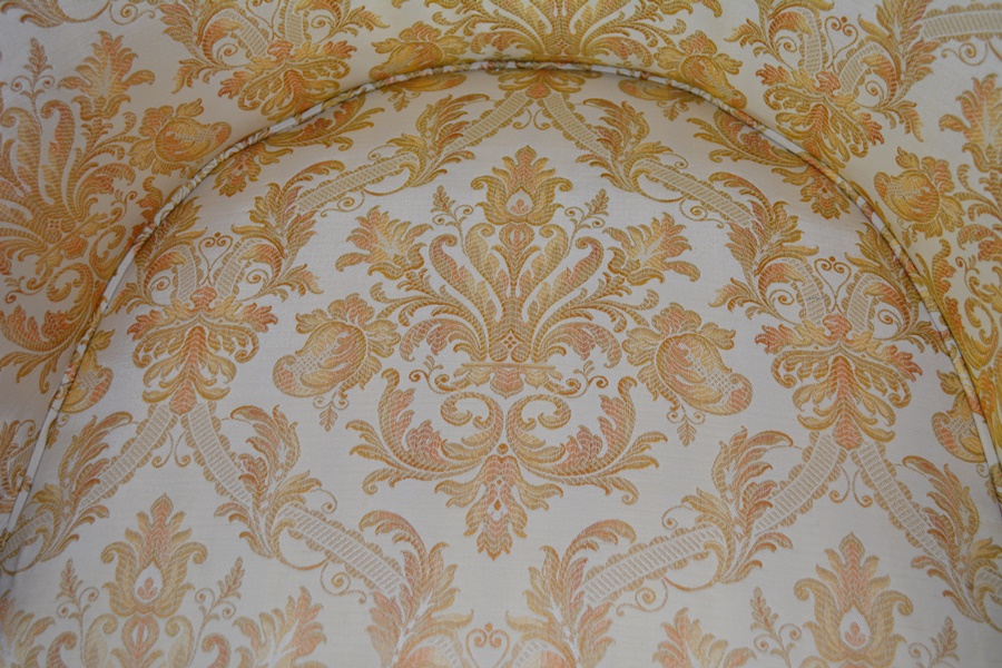 Pair of Beautiful Empire Style Swan Arm Barrel Chairs