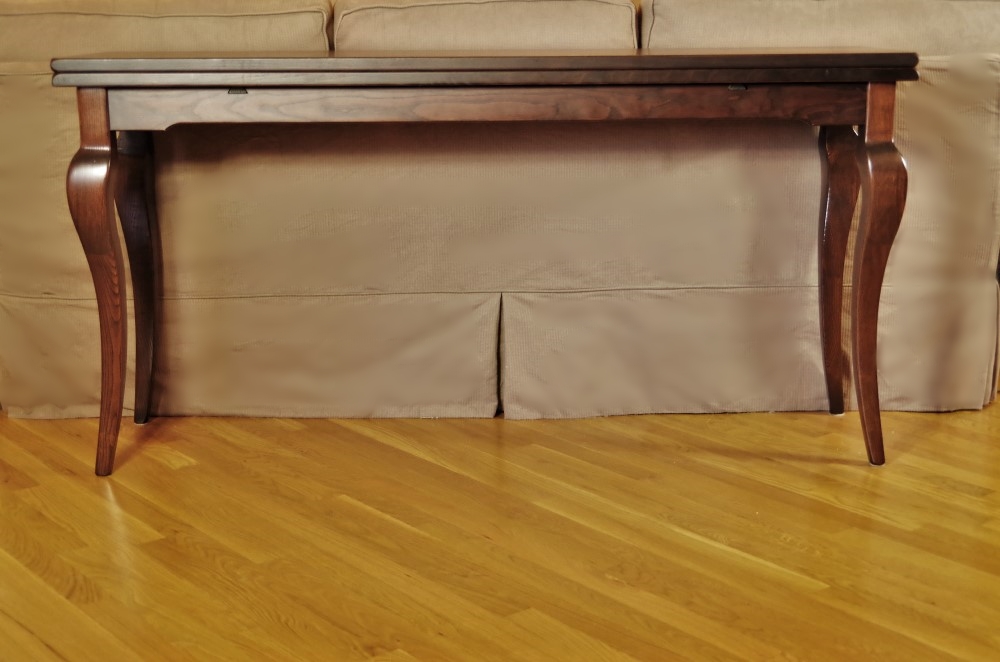 Arhaus Chestnut Flip Console Table