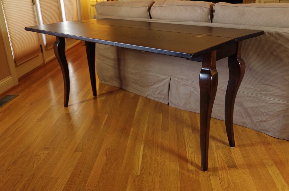 Arhaus Chestnut Flip Console Table