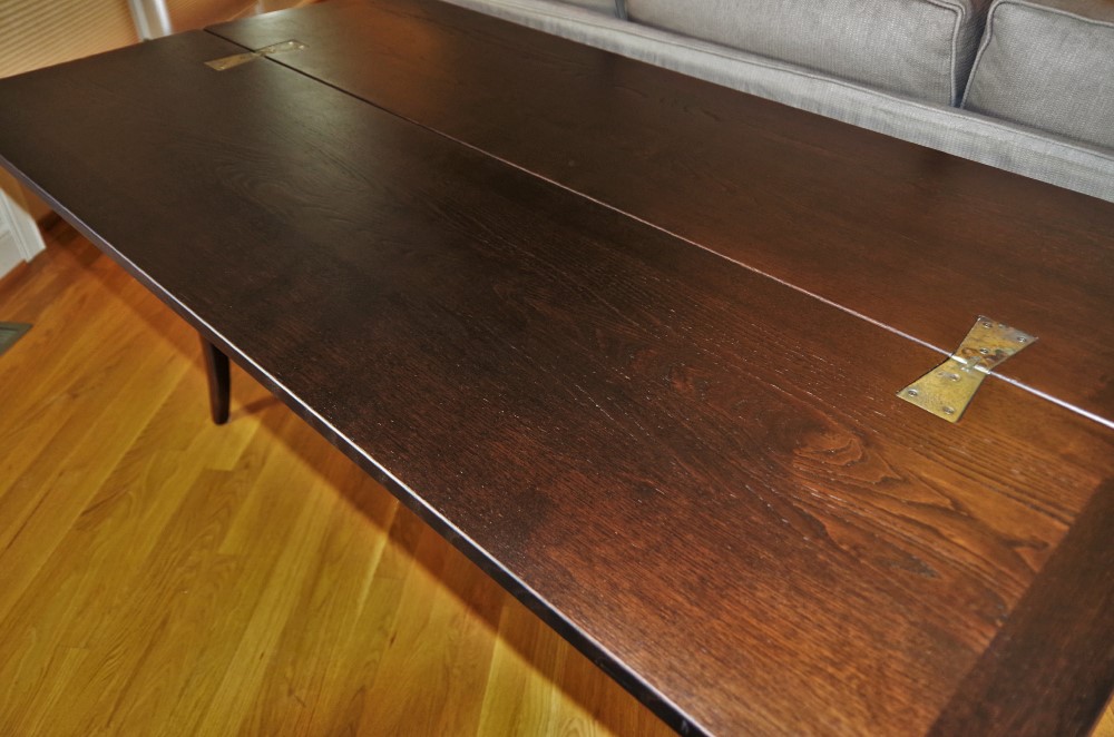 Arhaus Chestnut Flip Console Table