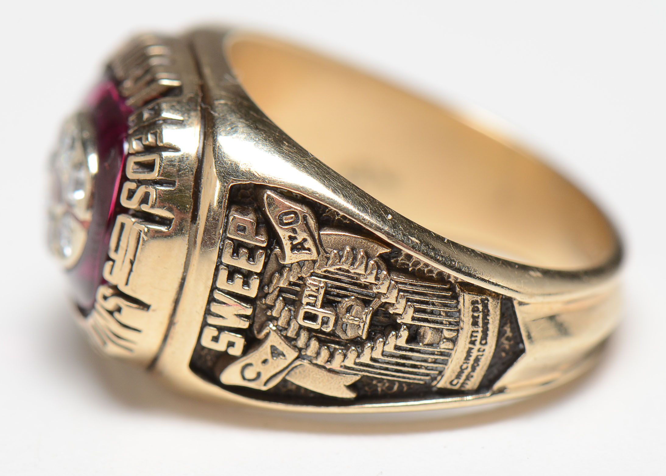 10K Gold with Diamonds 1990 World Series Ring with Original Box