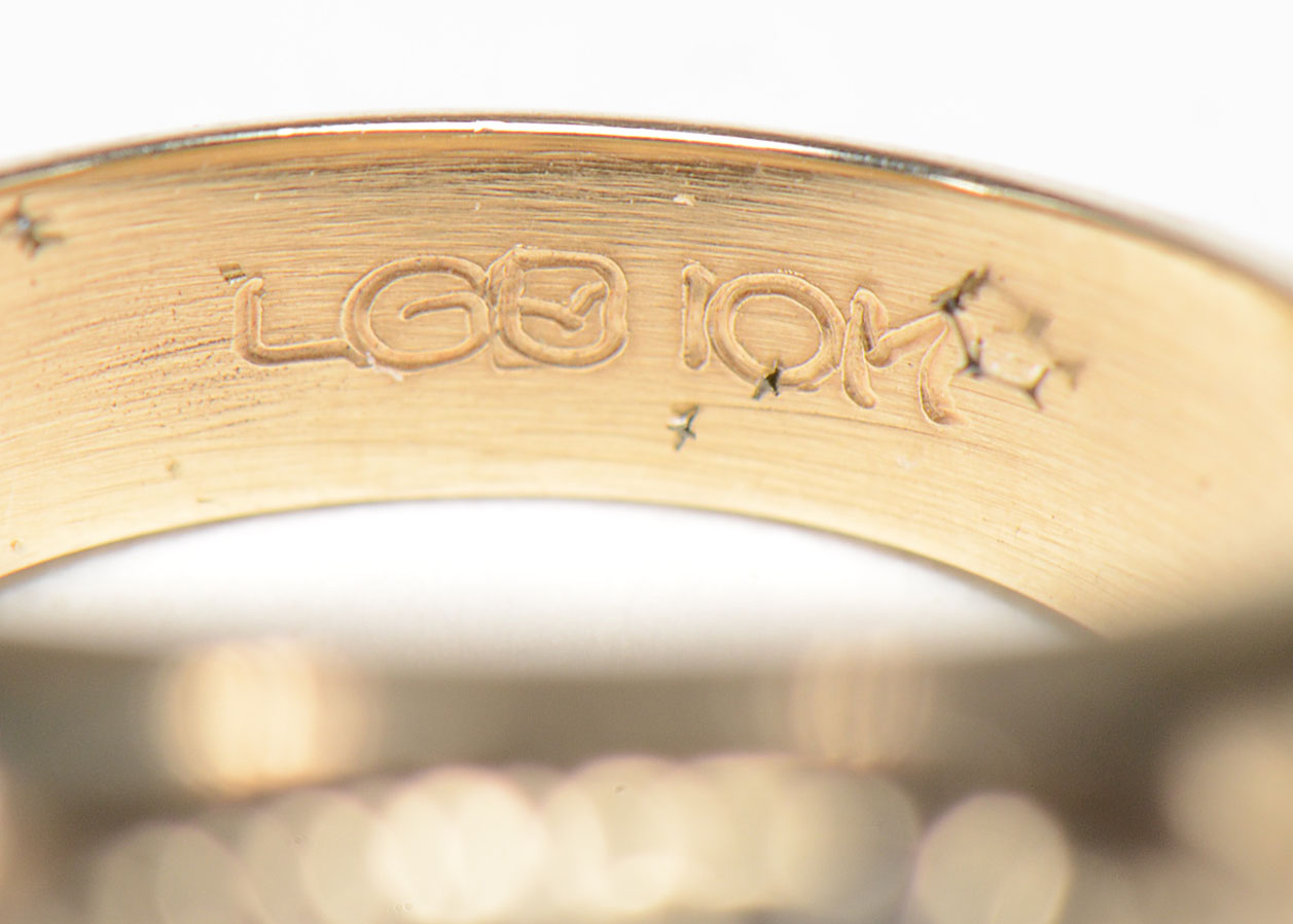 10K Gold with Diamonds 1990 World Series Ring with Original Box