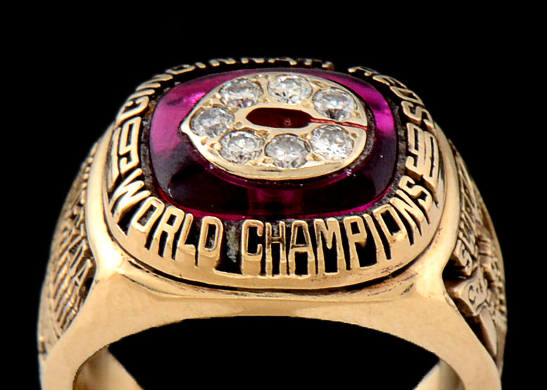 10K Gold with Diamonds 1990 World Series Ring with Original Box