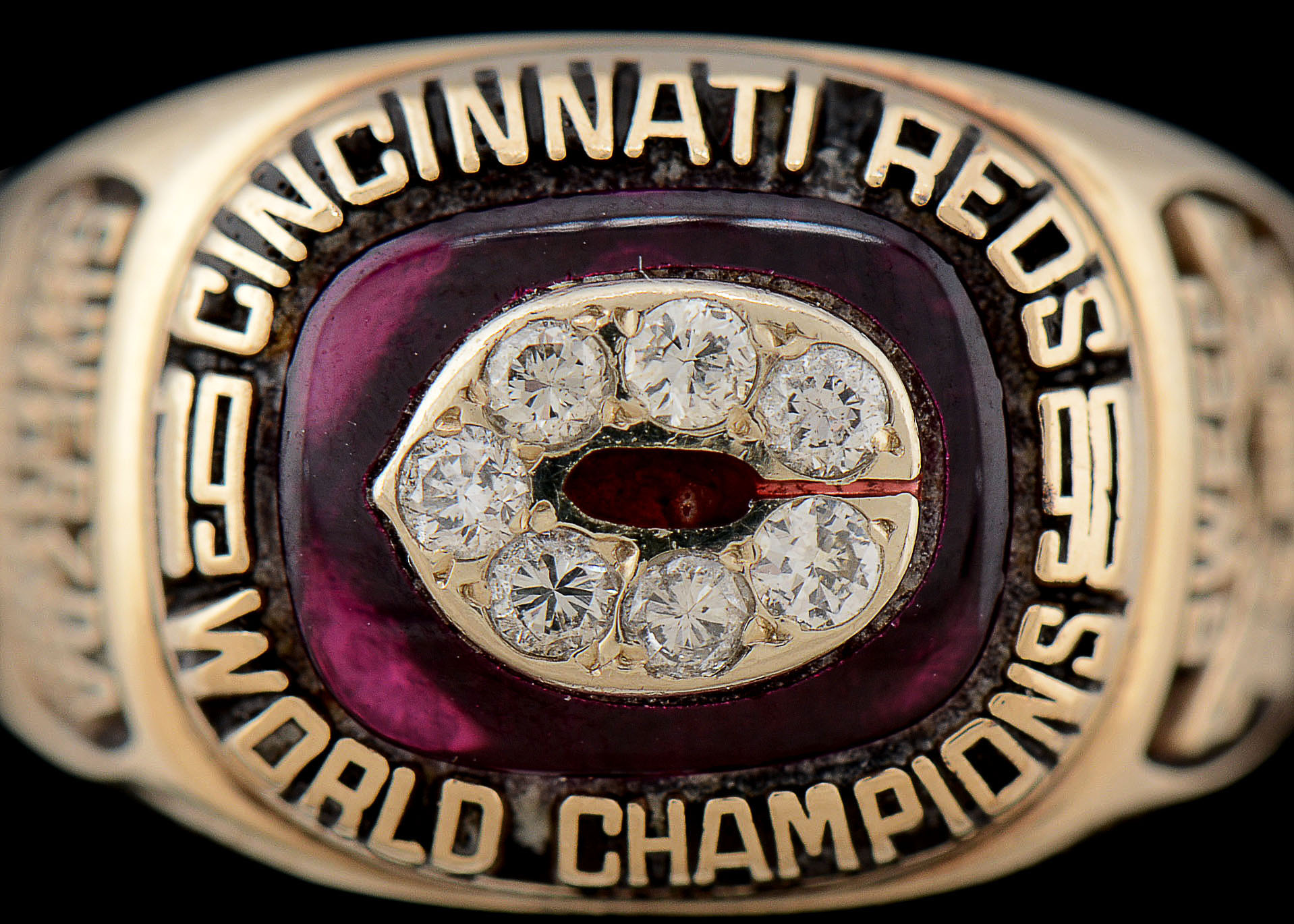 10K Gold with Diamonds 1990 World Series Ring with Original Box