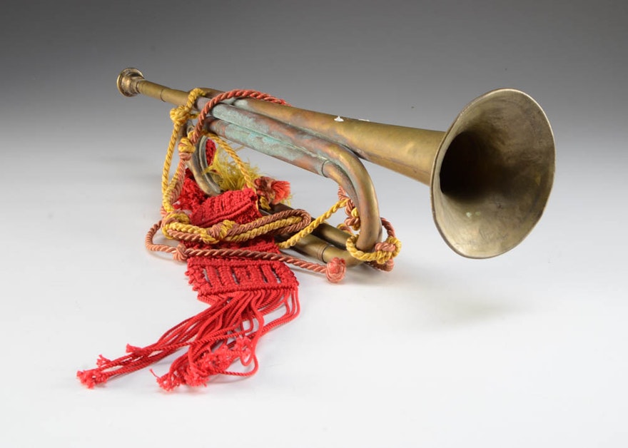 Sold at Auction: Civil War Era Brass Bugle
