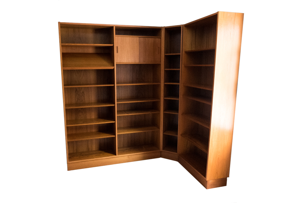 Poul Hundevad Teak Sectional Bookcase