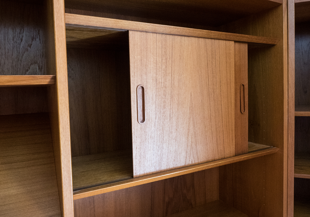 Poul Hundevad Teak Sectional Bookcase