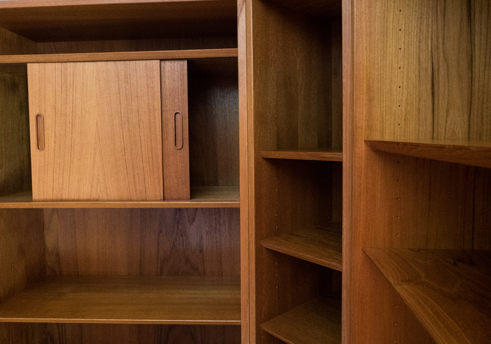 Poul Hundevad Teak Sectional Bookcase