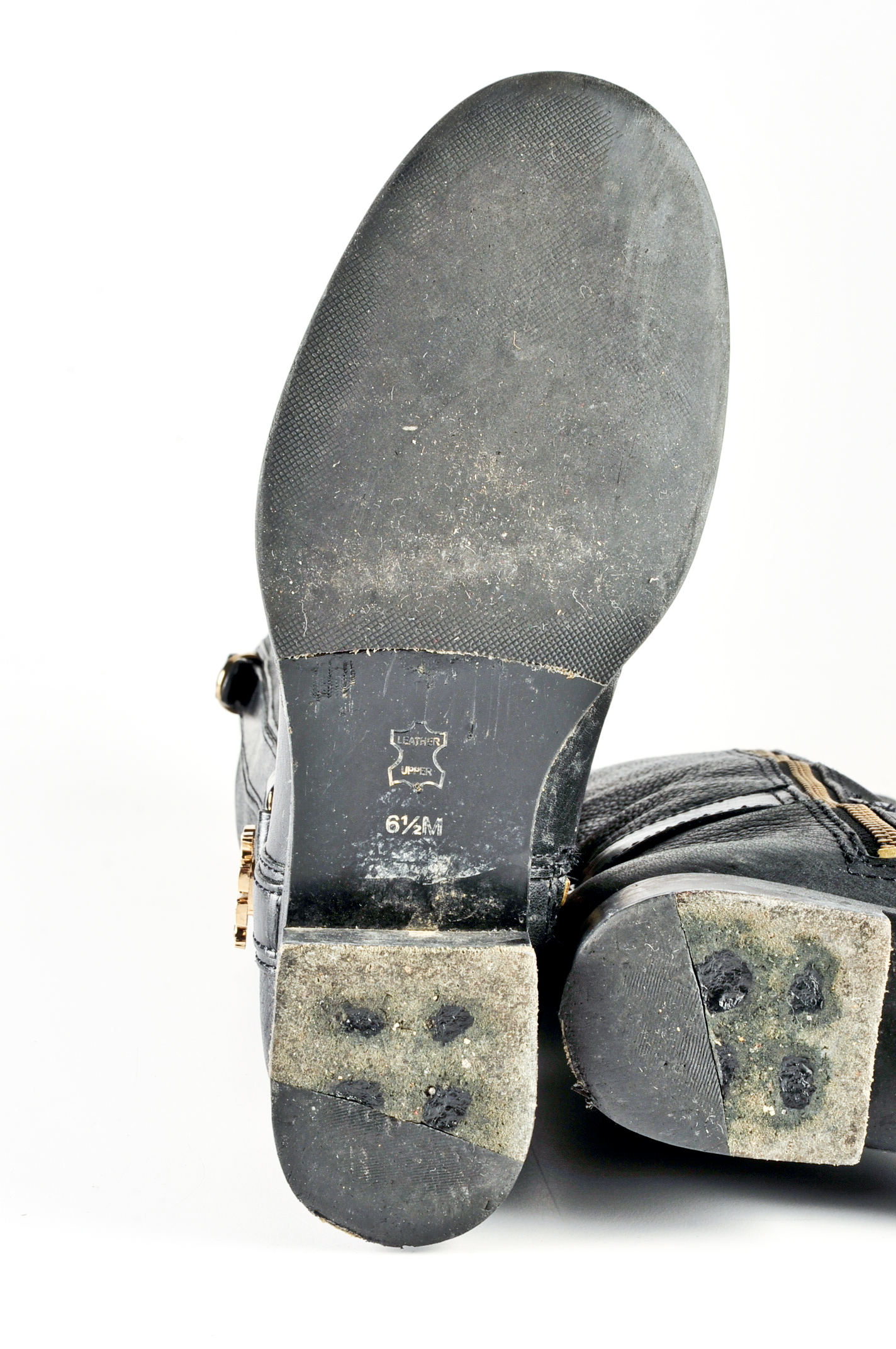 Tory Burch Pebbled Black Leather Boots