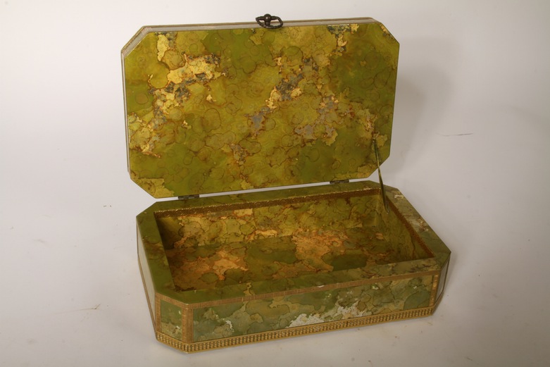 Stoker Originals Green and Gold Pocket Watch Box