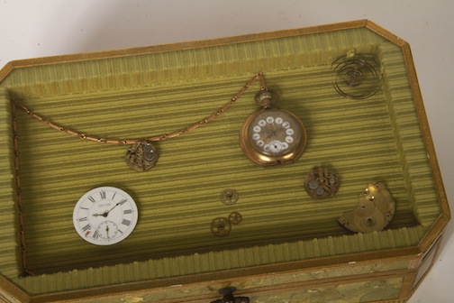 Stoker Originals Green and Gold Pocket Watch Box