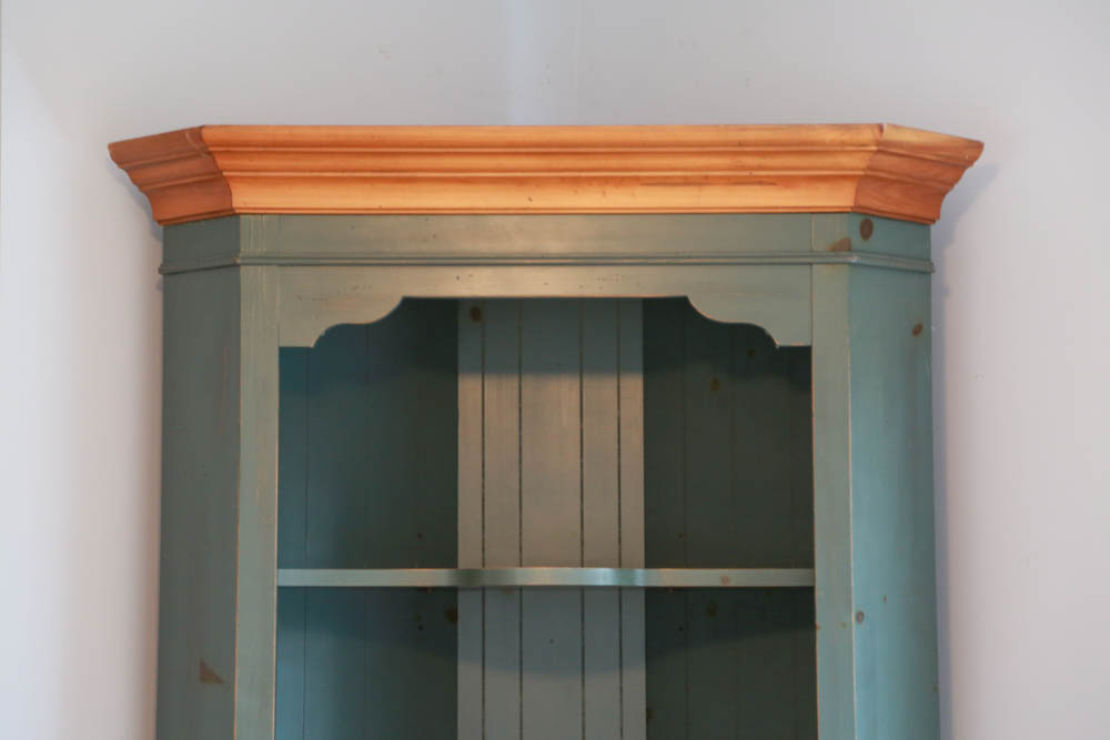 Painted Pine Corner Cabinet