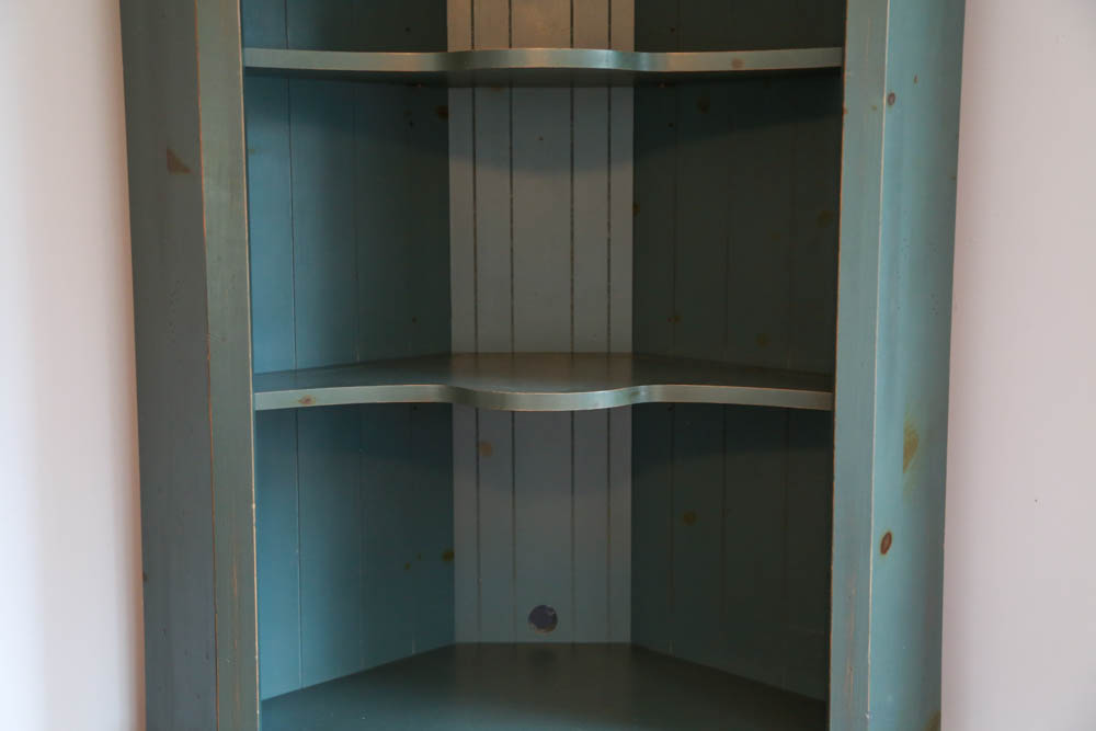Painted Pine Corner Cabinet