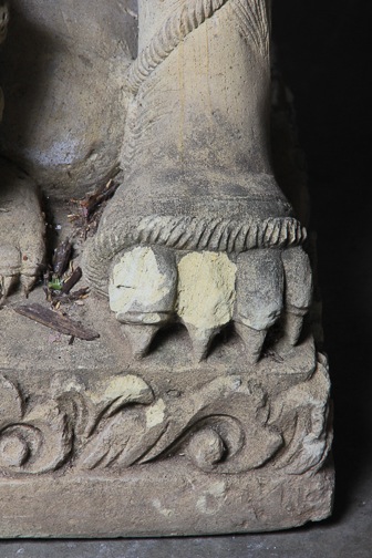 Pair of Concrete Foo Dog Statues