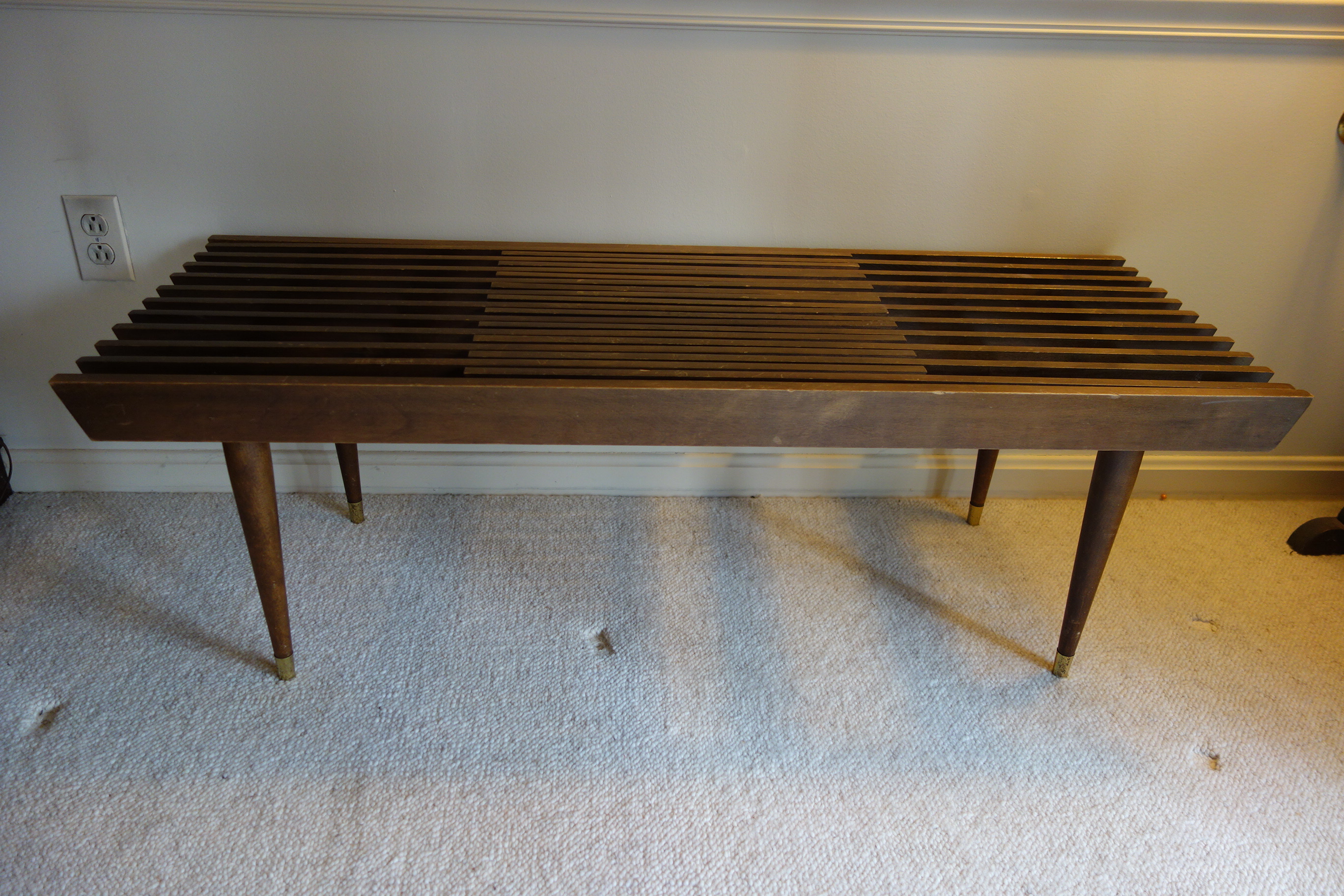 Mid Century Modern Expandable Coffee Table or Bench