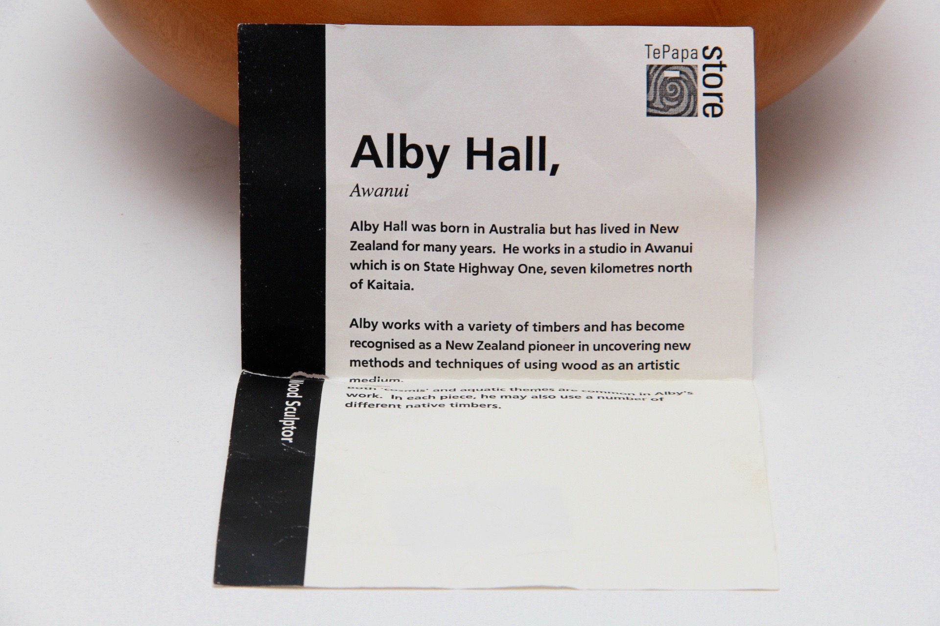 Alby Hall Signed and Numbered New Zealand Kauri Wood Bowl