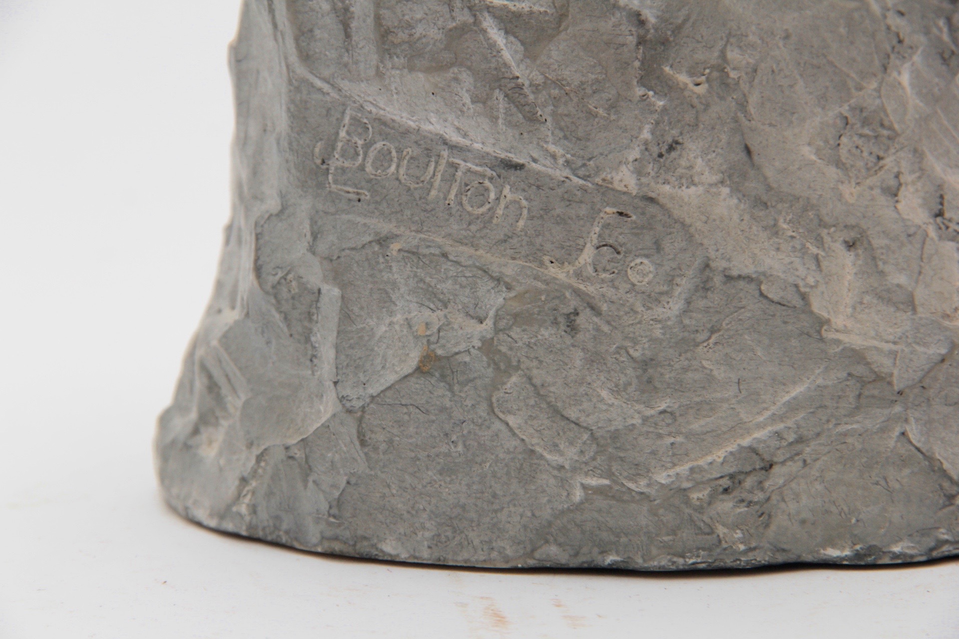 Listed Artist Joseph Boulton "White Mountain Lion" Statue