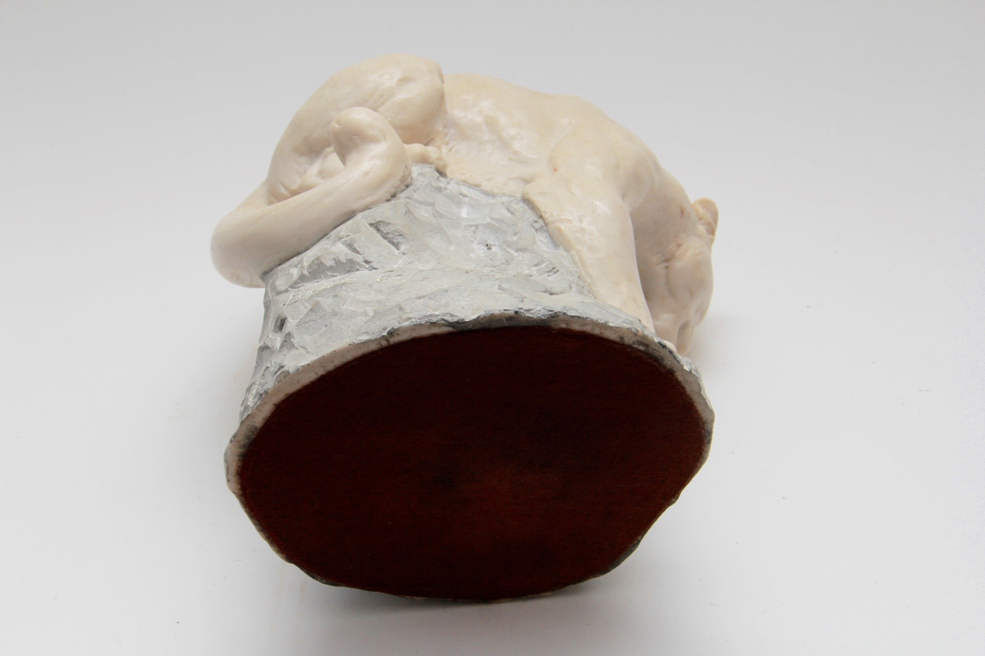 Listed Artist Joseph Boulton "White Mountain Lion" Statue