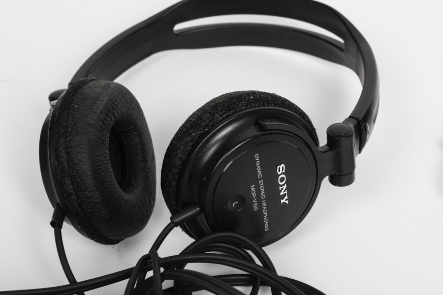 Ed McMahon's Prescription Eye Glasses with Sony Headphones