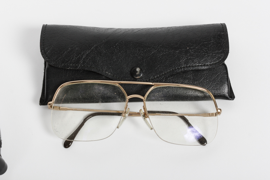 Ed McMahon's Prescription Eye Glasses with Sony Headphones