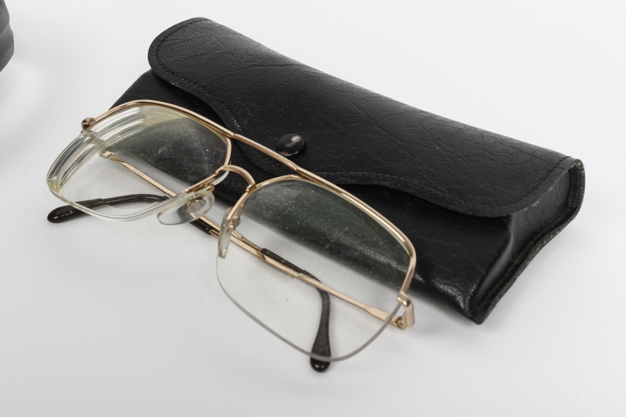 Ed McMahon's Prescription Eye Glasses with Sony Headphones