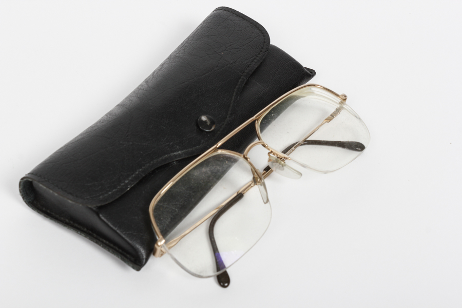 Ed McMahon's Prescription Eye Glasses with Sony Headphones