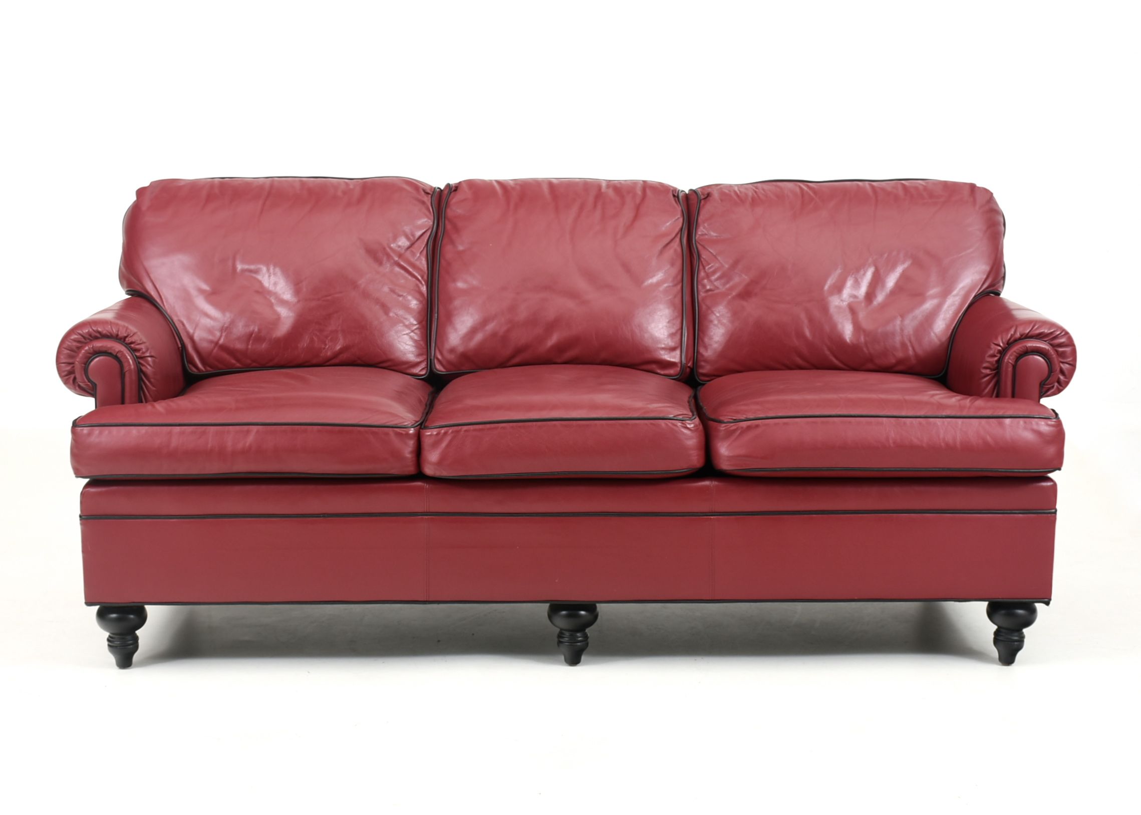 Ethan Allen Leather Sofa