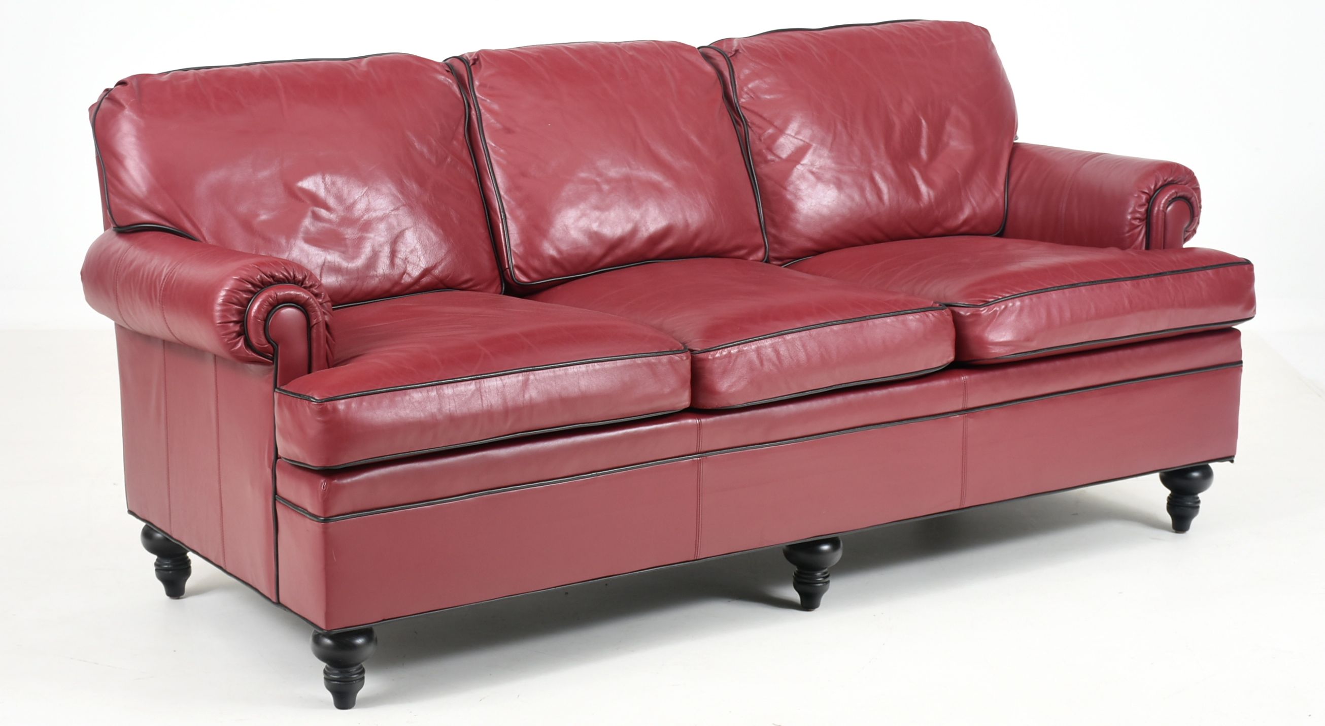 Ethan Allen Leather Sofa