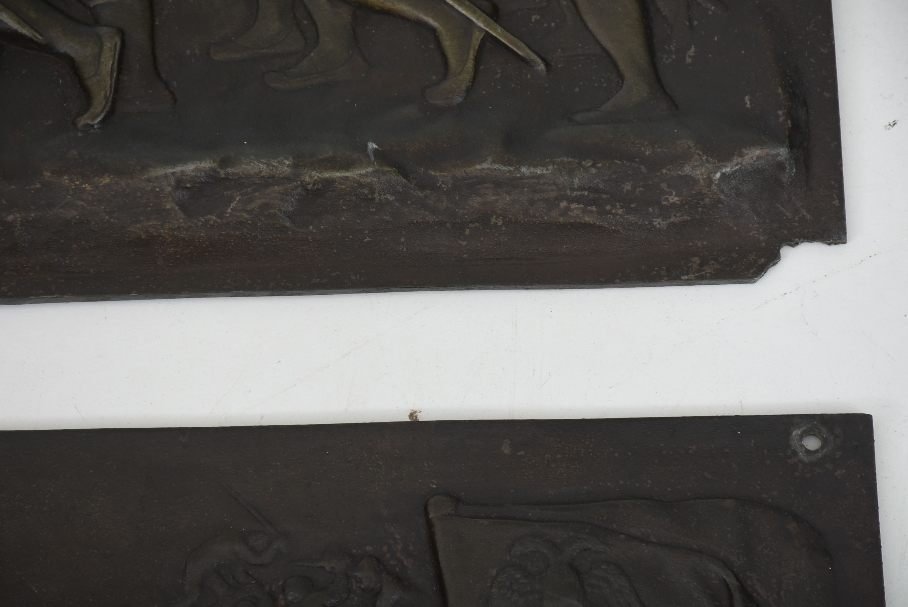 Two Bronze Panels