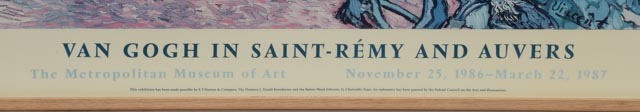Vincent Van Gogh Exhibition Poster