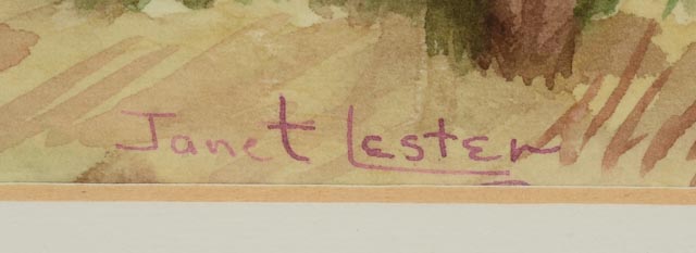 Janet Lester Original Watercolor Painting