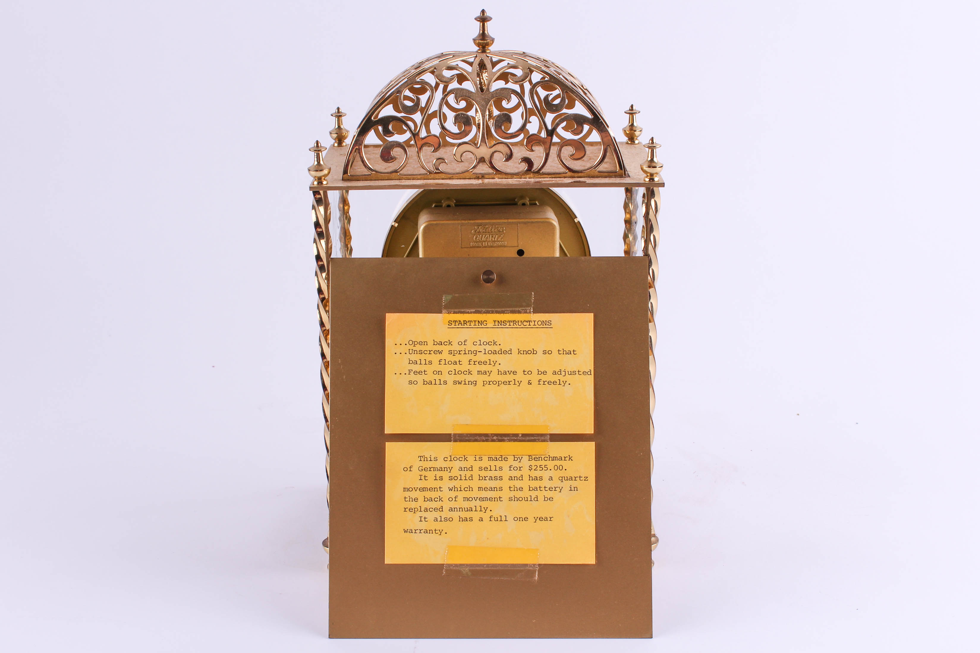 Benchmark of Germany Anniversary Clock