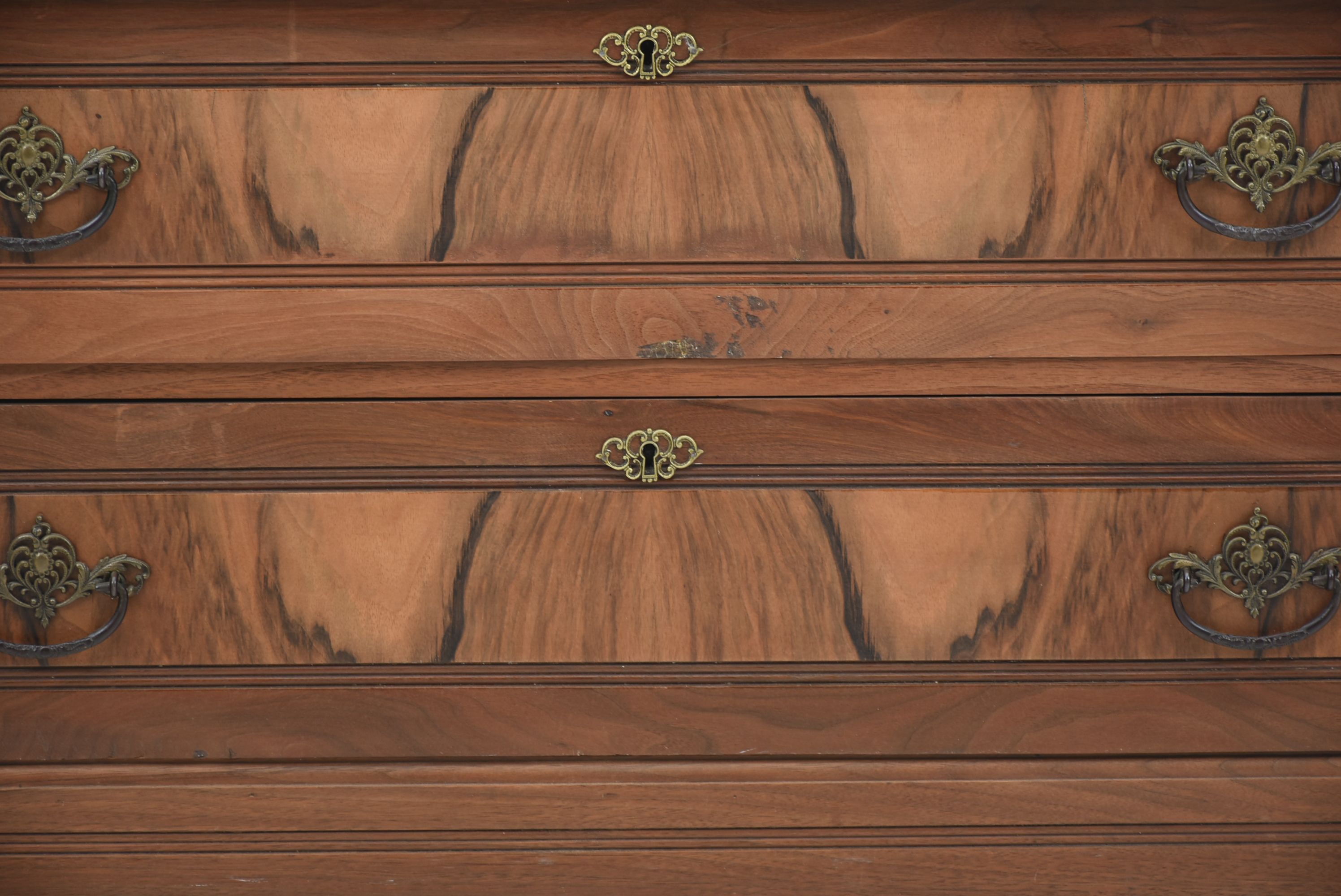 Victorian Walnut Chest with Marble Top