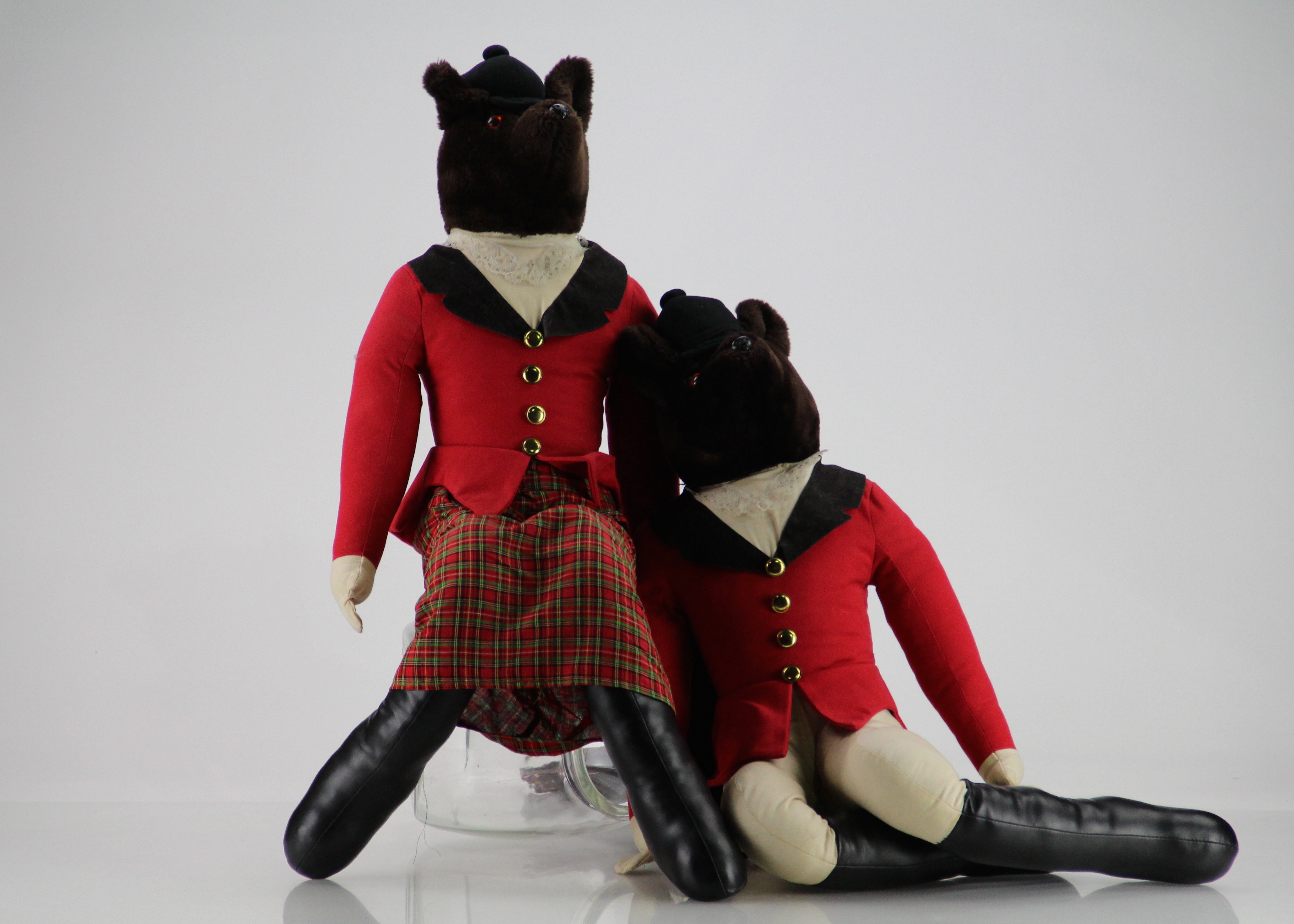 Mr. and Mrs. Equestrian Fox Stuffed Animals by Hanford's