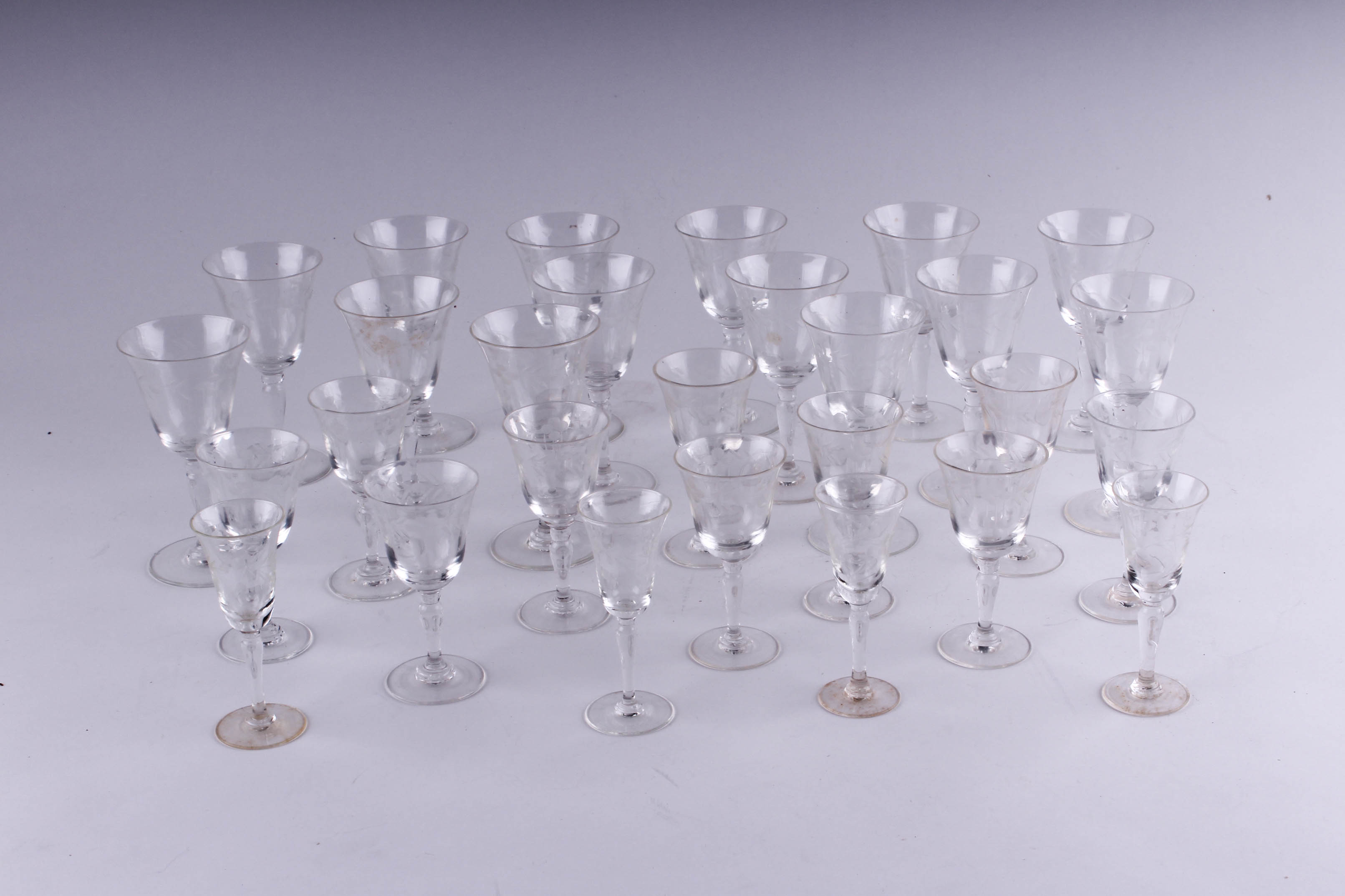 Small Cut Glass Cocktail Glasses