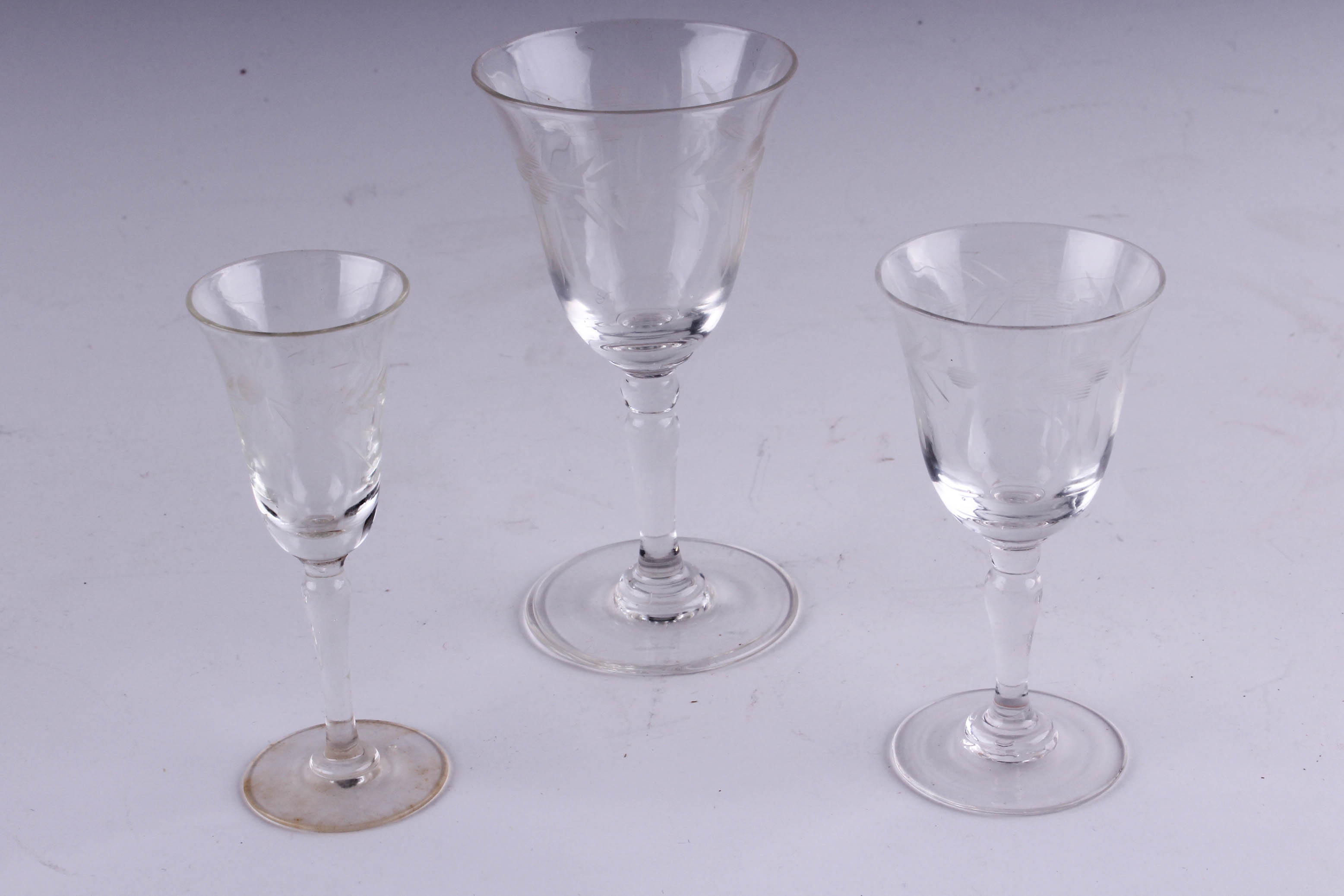 Small Cut Glass Cocktail Glasses