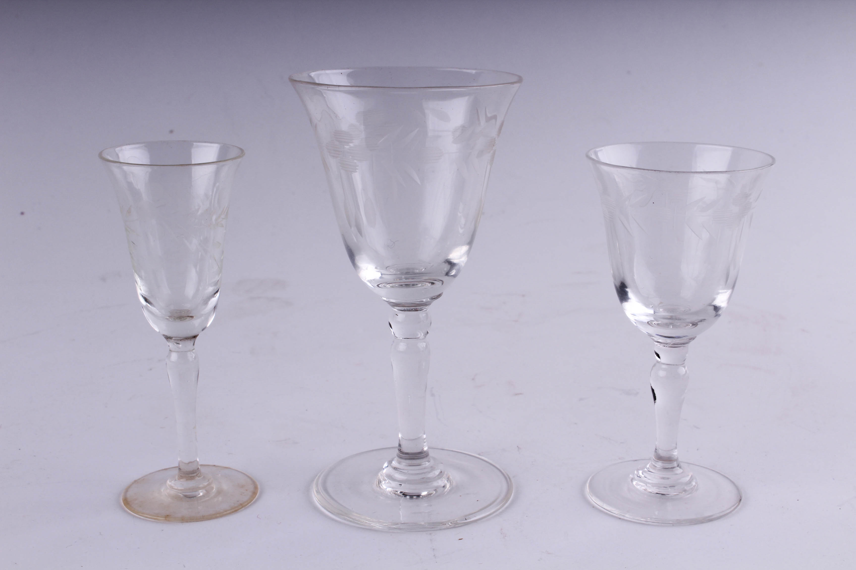 Small Cut Glass Cocktail Glasses