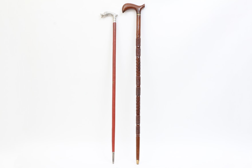 Walking Canes with Hidden Sword and Knife