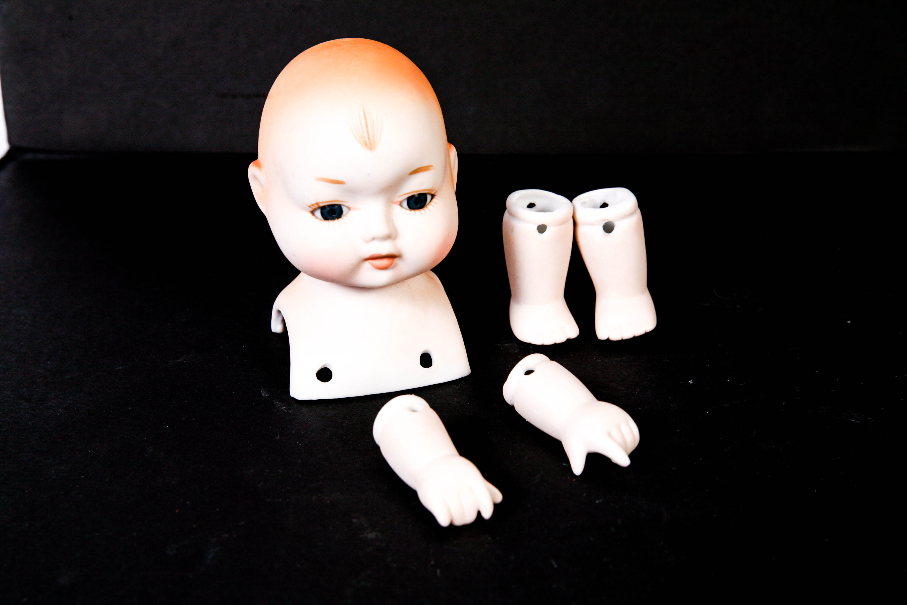 Vintage Bisque Doll Parts