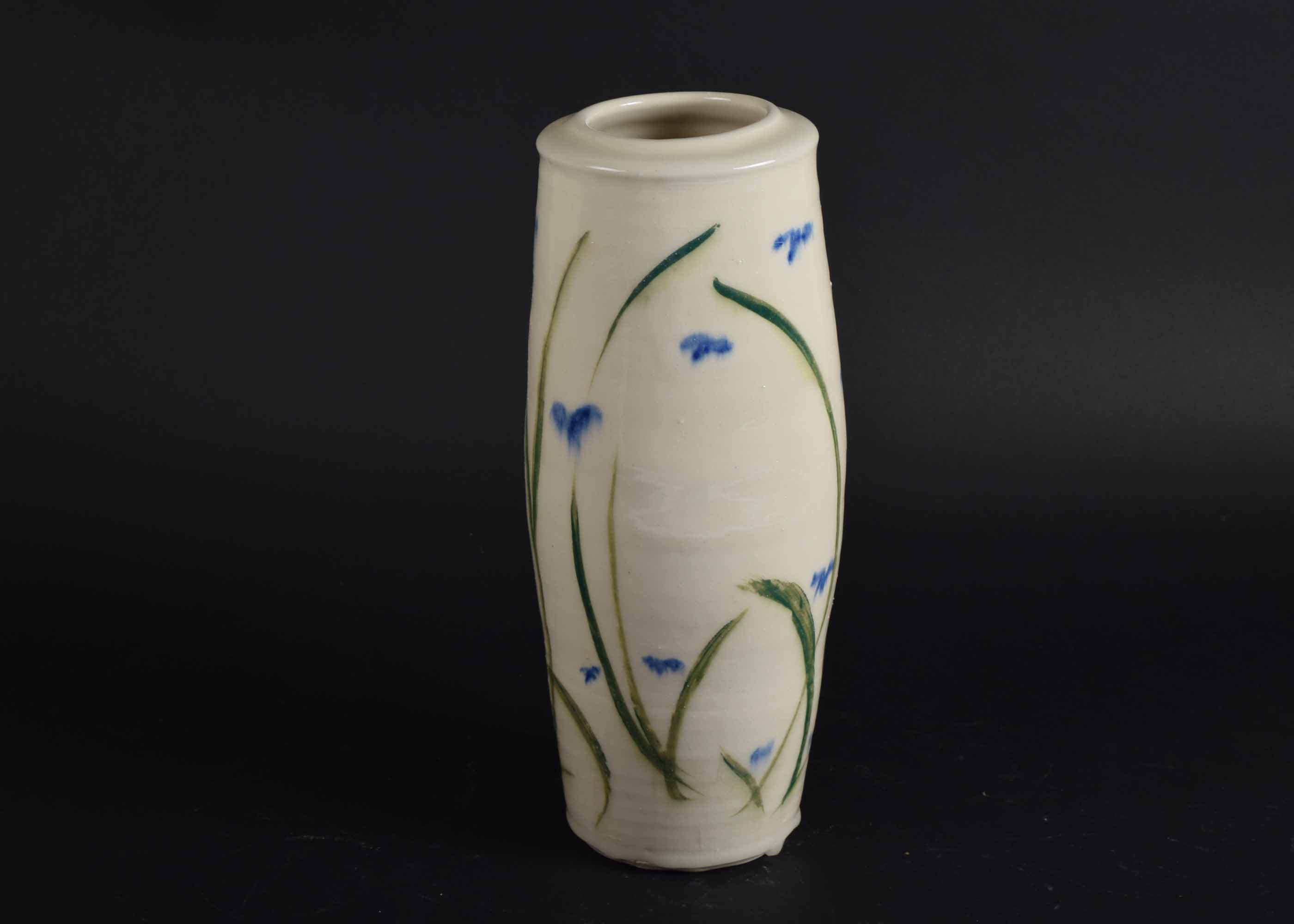 White, Green and Blue Hand Crafted Pots