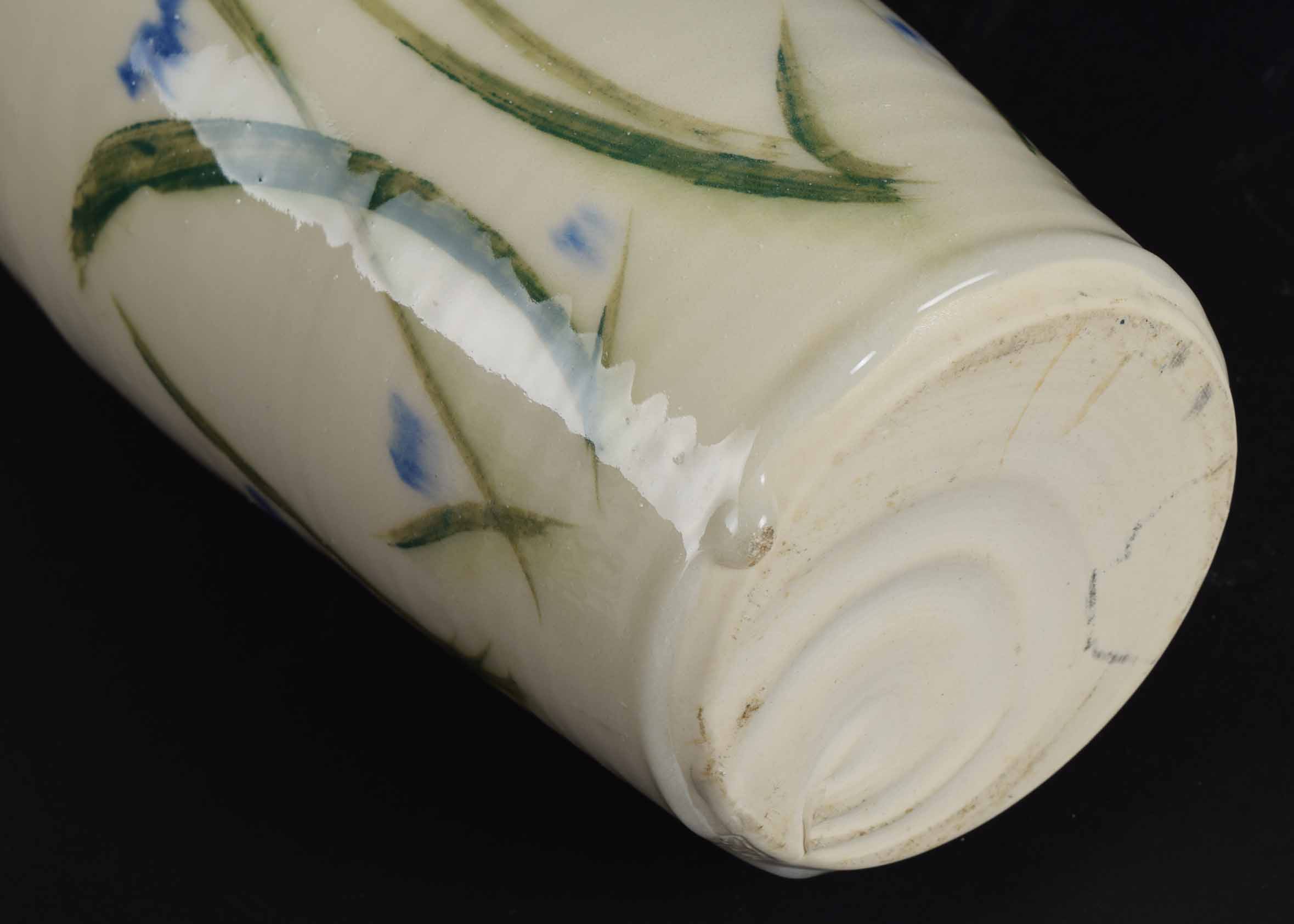 White, Green and Blue Hand Crafted Pots