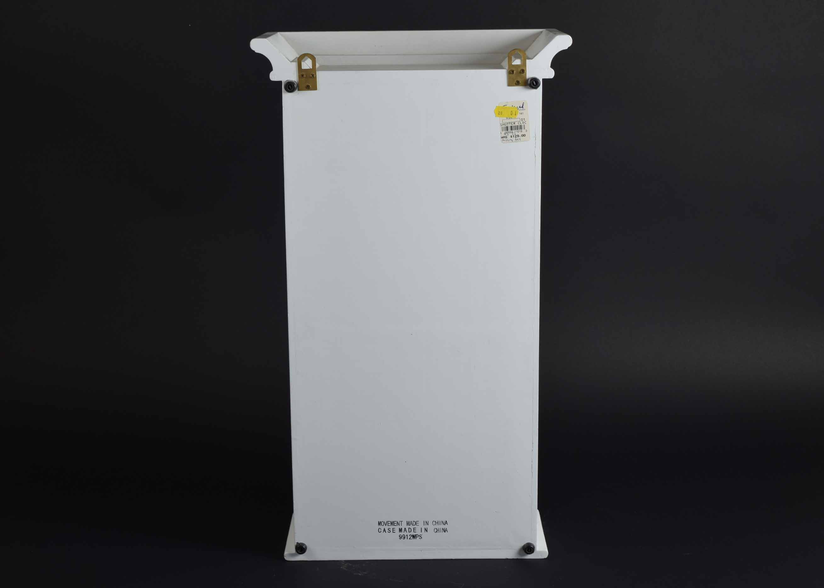 White Painted 31 Day Clock